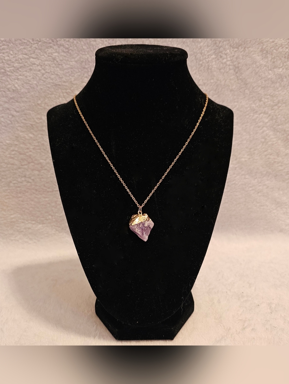 Faux Amethyst Necklace